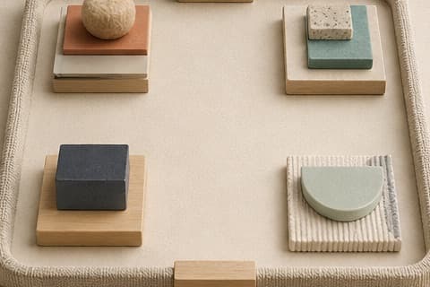 Manage a side hustle with limited time is represented by a bounded abstract editorial still life without people, text, metrics, or promised business results.