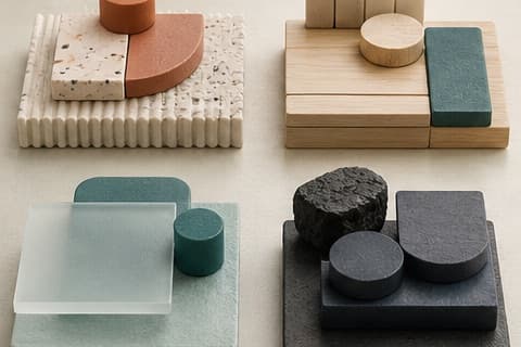Pick a side hustle model is represented by a bounded abstract editorial still life without people, text, metrics, or promised business results.