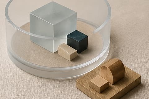 Use AI in Your Business is represented by a calm tactile editorial still life emphasizing evidence, limits, and accountable choices.