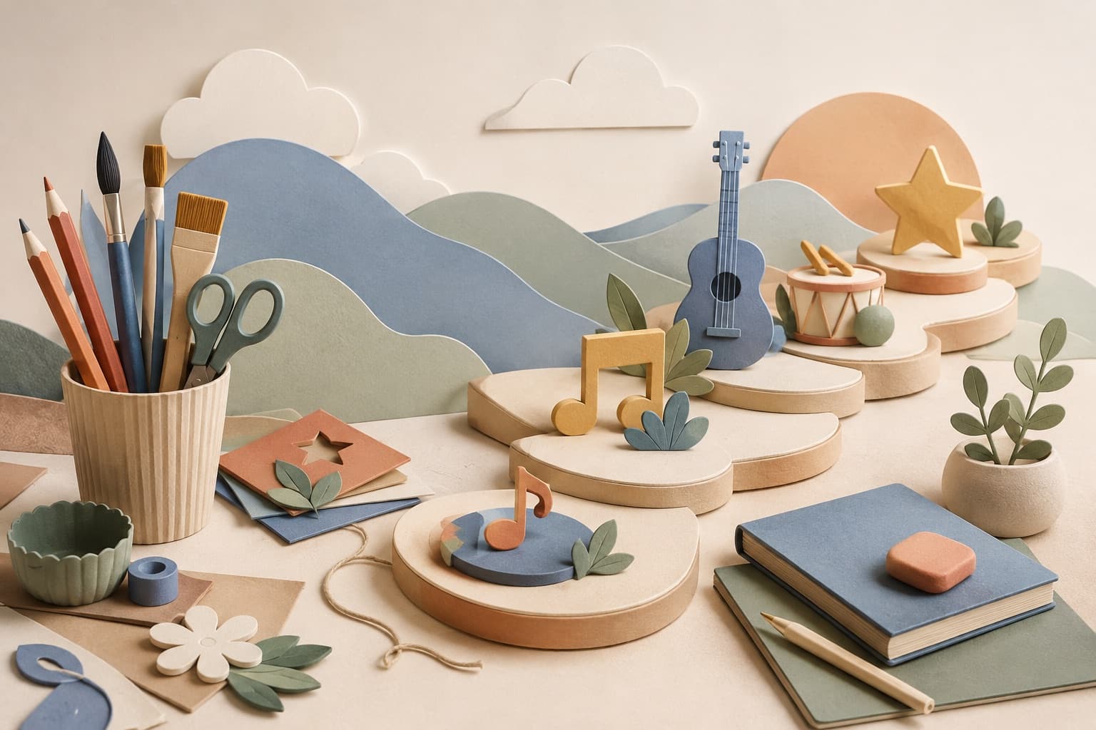 Get Good at Something for Fun represented by a calm tactile editorial still life without people, brands, status promises, or guaranteed outcomes.