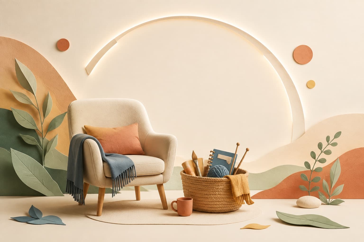 Make More Time for Yourself represented by a calm tactile editorial still life without people, brands, status promises, or guaranteed outcomes.