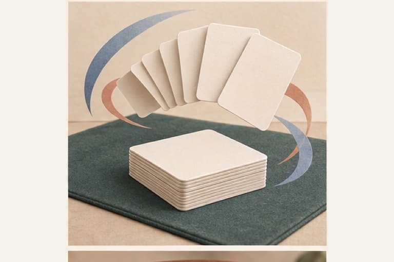 Learn card handling basics represented by a bounded tactile editorial still life without people, text, brands, fake UI, or promised outcomes.