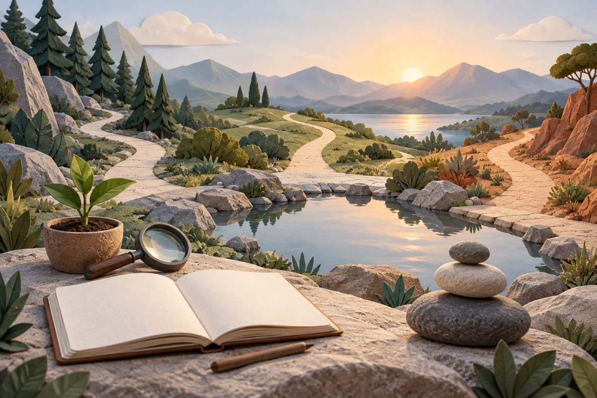 Find More Meaning in Life represented by a calm tactile editorial still life without people, brands, text, or guaranteed outcomes.