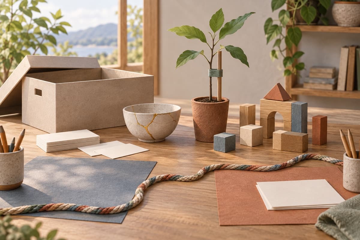 Leave a Legacy represented by a calm tactile editorial still life without people, brands, text, or guaranteed outcomes.