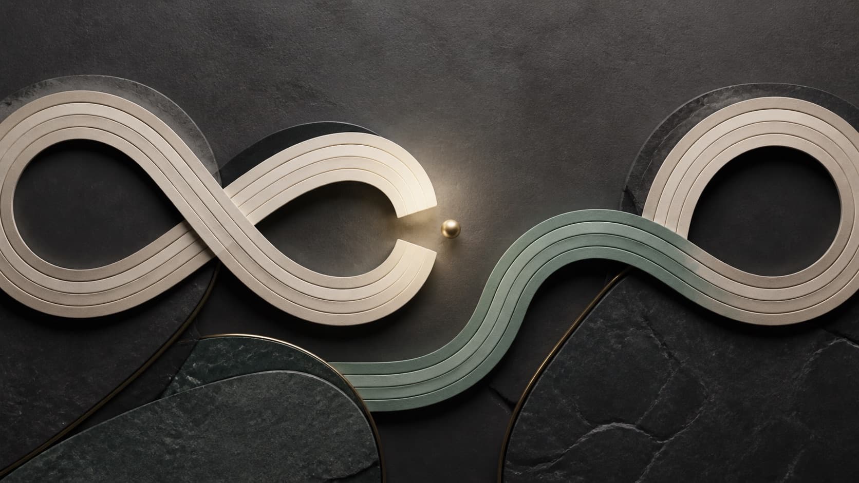 A repeating light loop pauses beside a prepared green continuation.