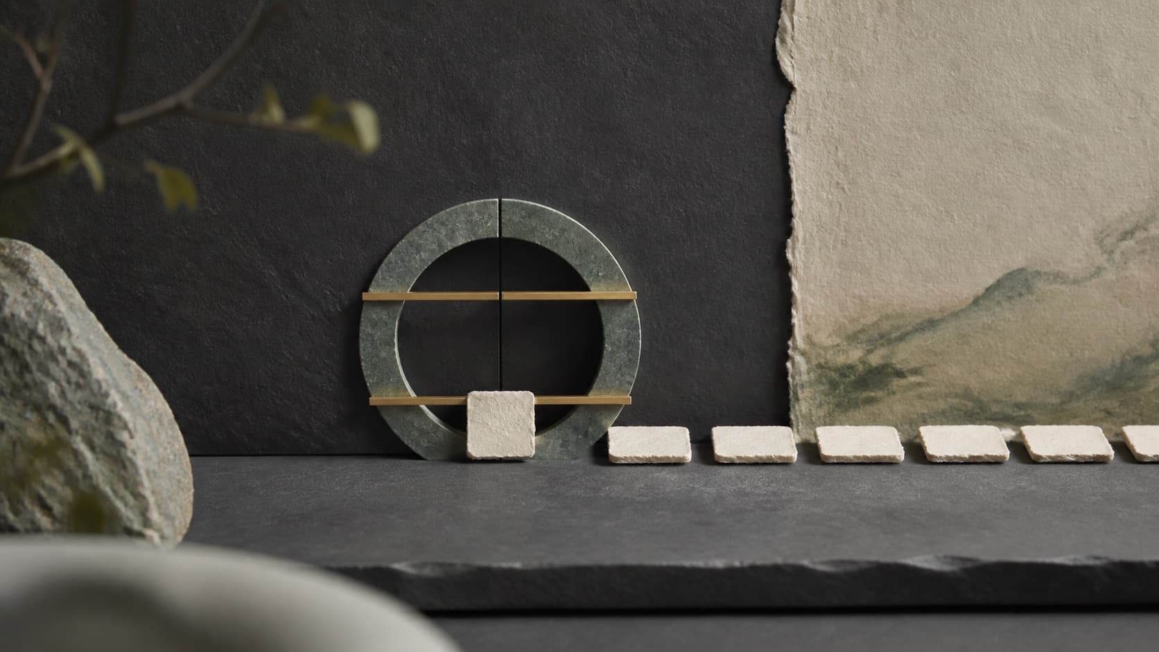One small tile enters a stable cue gate and begins a modest repeating path.