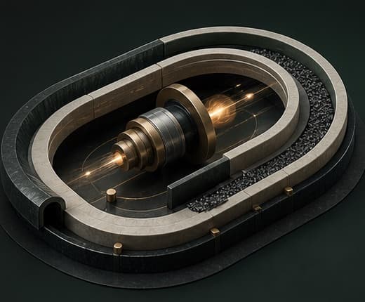Contained kinetic forms sit inside strong risk boundaries.