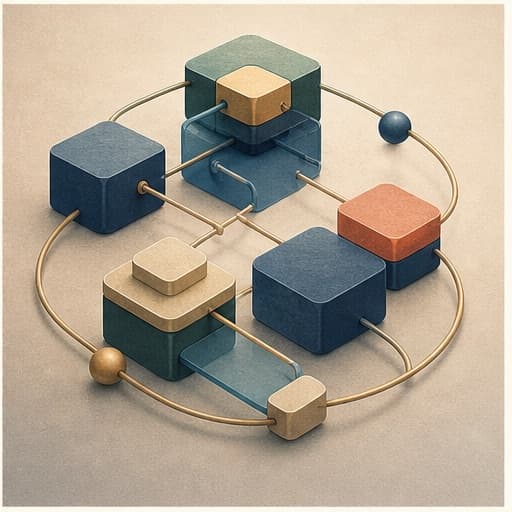 Modular abstract blocks connect into a flexible personal system.