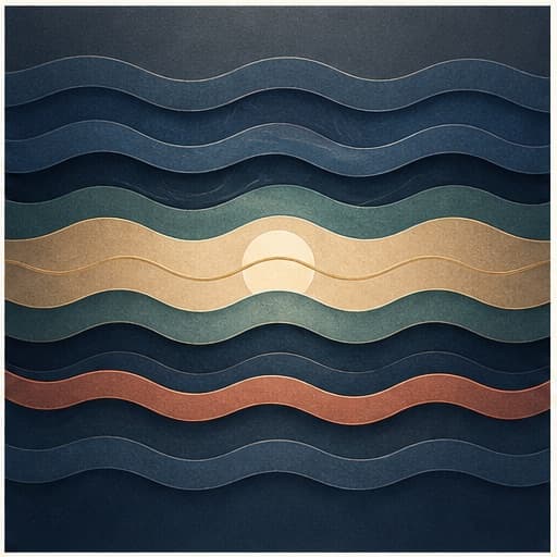 Repeating layered waves reveal a steady pattern across changing conditions.