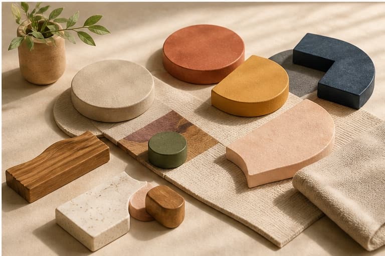 Flexible modular pieces form an experimental personal rhythm.