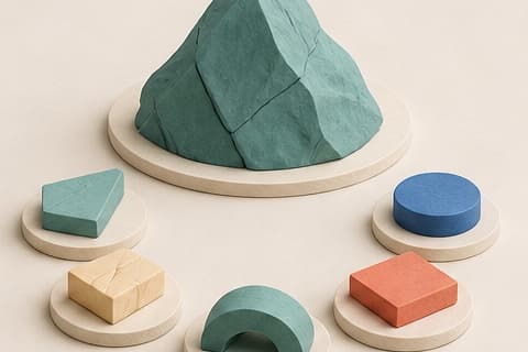 Modular practice pieces form a flexible sequence without arrows, rankings, or promised mastery.
