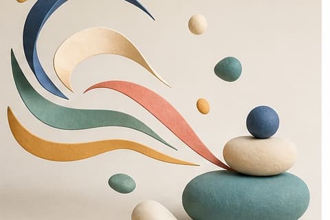 Energetic waves settle gradually into spacious balanced layers.