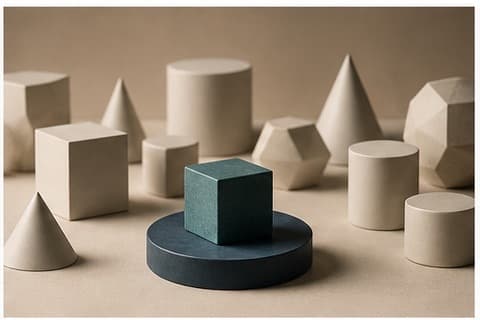 Clarify your positioning is represented by a bounded abstract editorial still life emphasizing review, autonomy, and honest limits.
