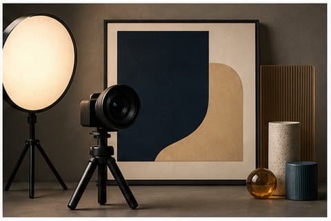 Start and grow a YouTube channel is represented by a bounded abstract editorial still life emphasizing review, autonomy, and honest limits.